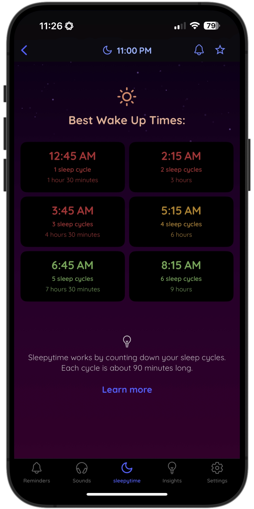App screenshot